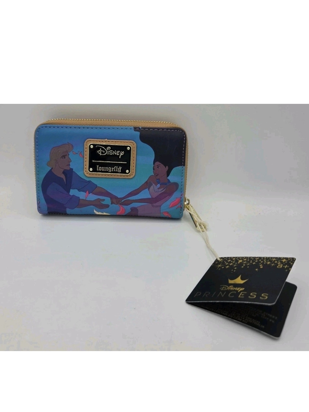 Loungefly Disney Pocahontas Princess Scenes Wallet Zip Around NEW